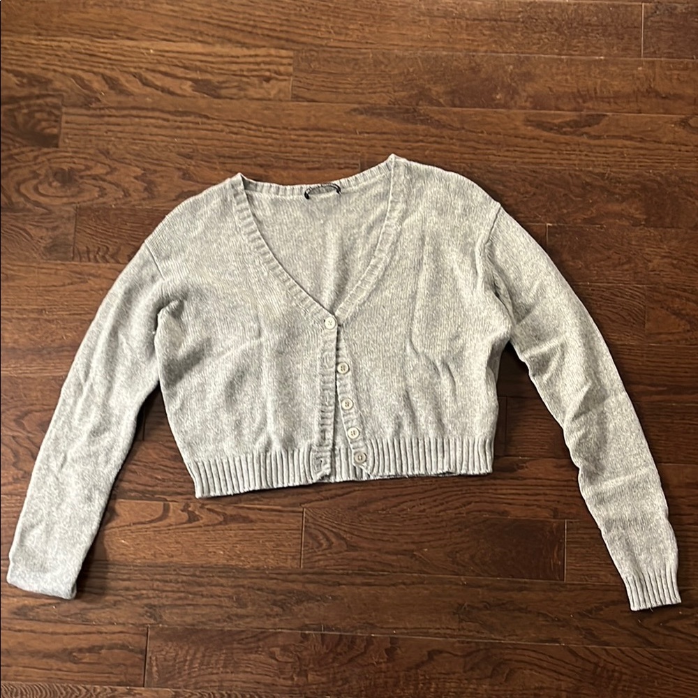 Brandy Melville Gray Cardigan Sweater